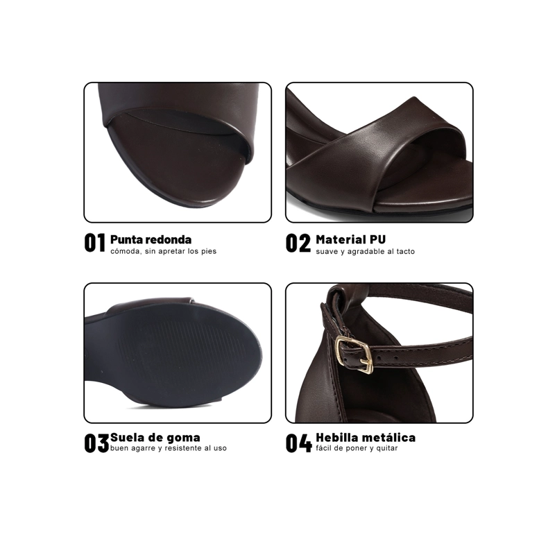 SANDALIAS PU MUJER CUADRADO WEIDE GH226 - 5
