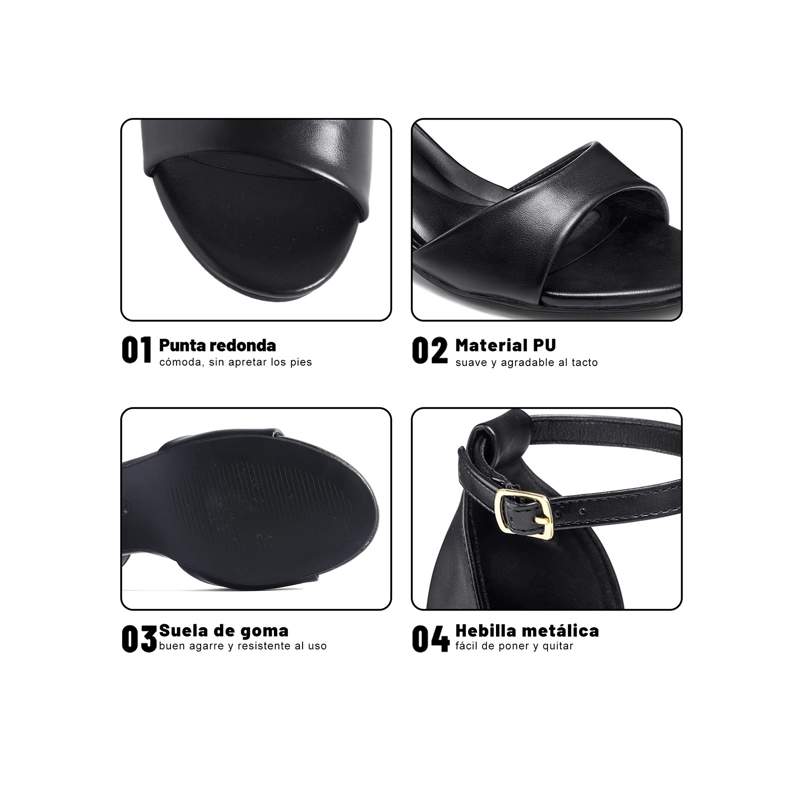 SANDALIAS PU MUJER CUADRADO WEIDE GH226 - 5