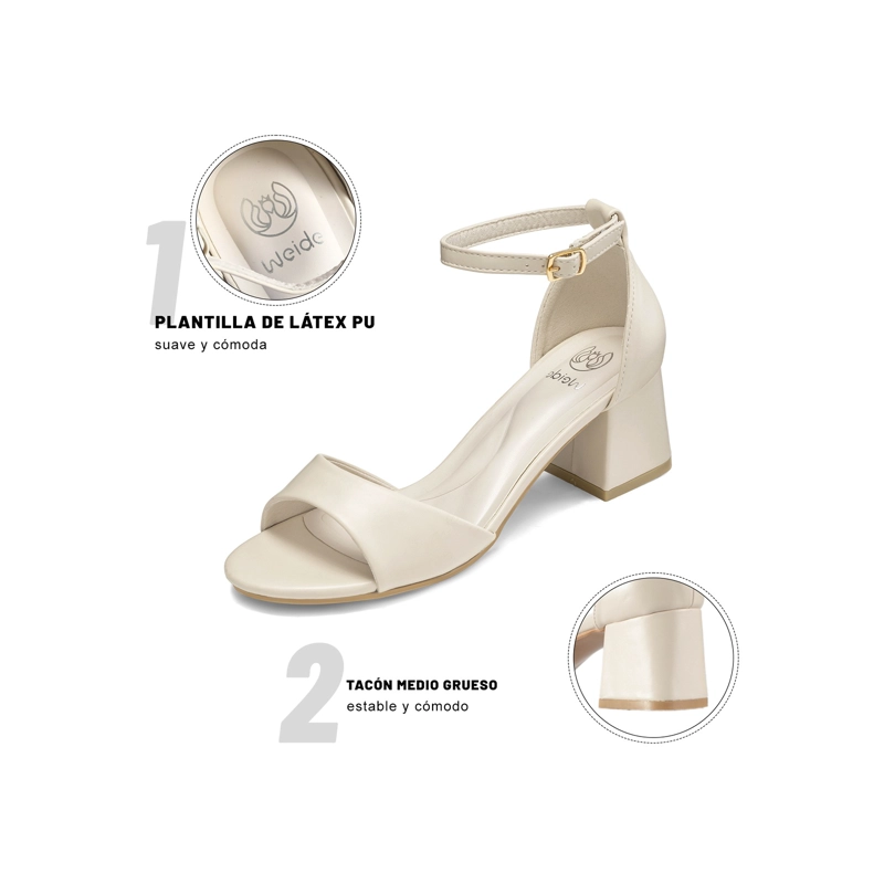 SANDALIAS PU MUJER CUADRADO WEIDE GH226 - 6