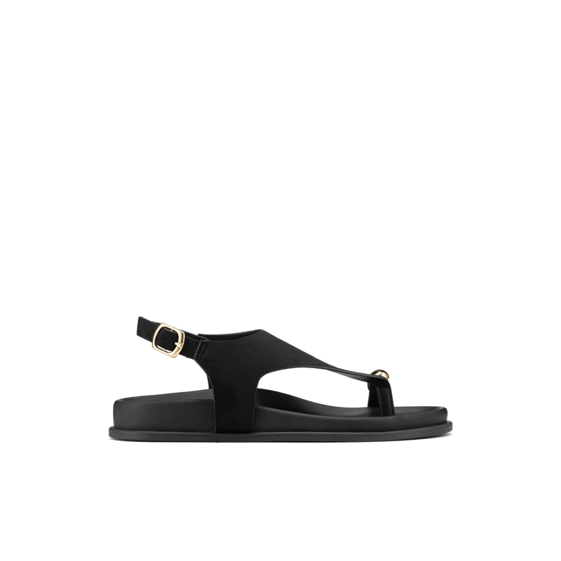 SANDALIAS PU TEXTIL MUJER PLANO WEIDE HY20 - 1