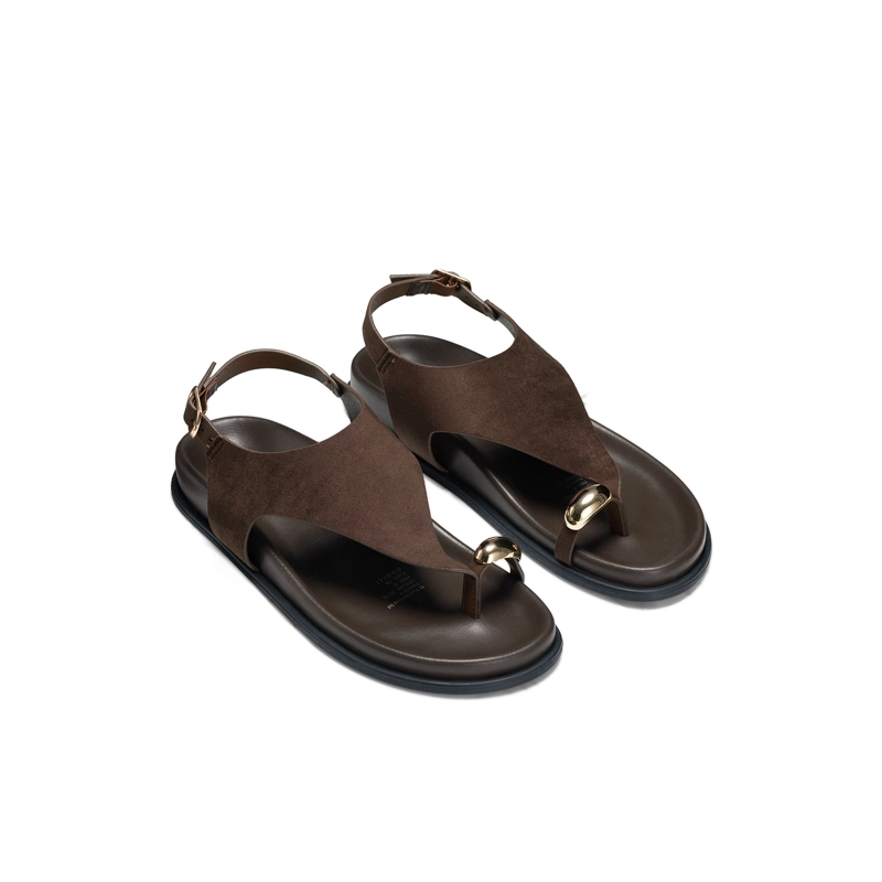 SANDALIAS PU TEXTIL MUJER PLANO WEIDE HY20 - 3