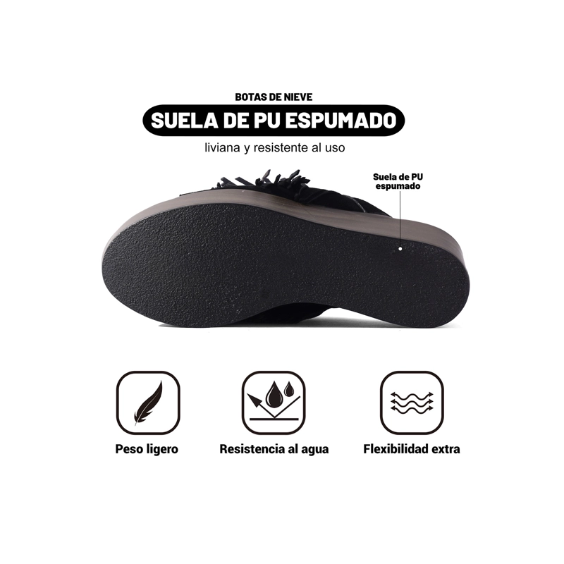 SANDALIA TIPO CHALA PU TEXTIL MUJER TACO CUÑA WEIDE YQ03 - 5
