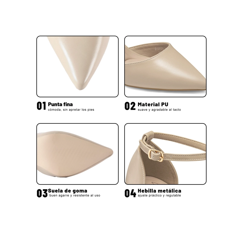 ZAPATOS TACO PU MUJER CUADRADO WEIDE QIU520 - 5
