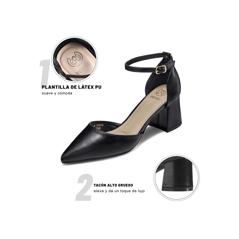 ZAPATOS TACO PU MUJER CUADRADO WEIDE QIU520 - 6