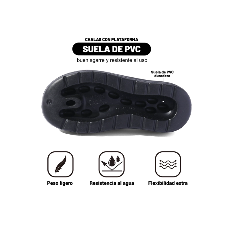 SANDALIA TIPO CHALA EVA MUJER PLATAFORMA WEIDE MJ08 - 5