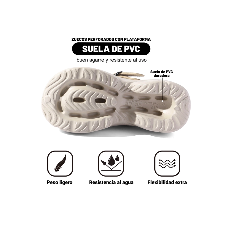 ZUECO EVA MUJER PLATAFORMA WEIDE MJ10 - 5