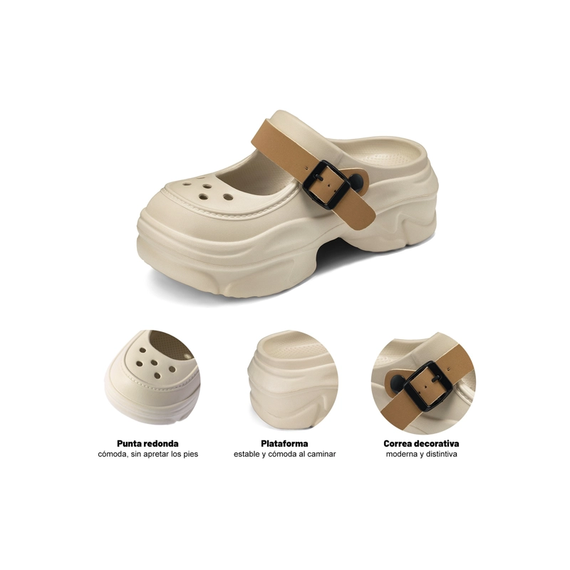 ZUECO EVA MUJER PLATAFORMA WEIDE MJ10 - 6