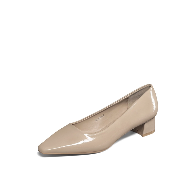 ZAPATOS TACO PU ACHAROLADO MUJER CUADRADO WEIDE GHE108 - 2