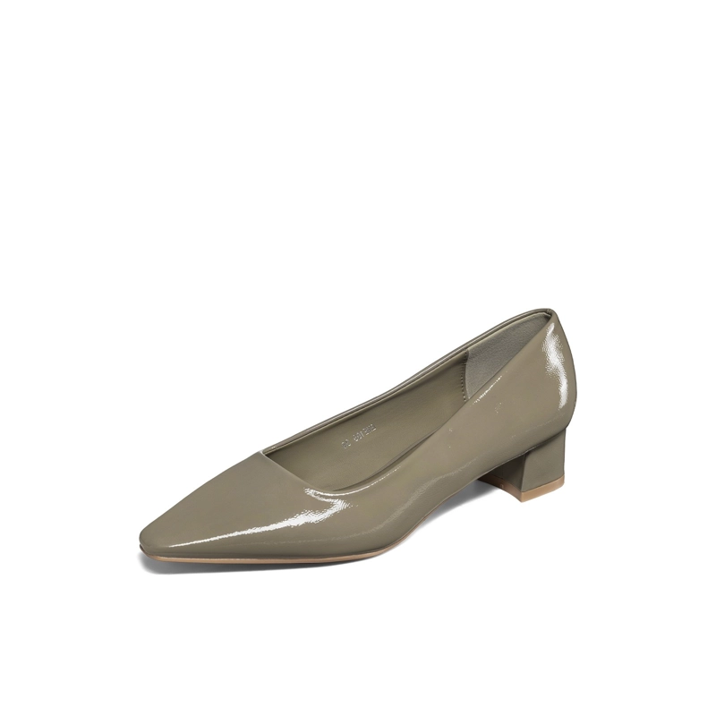 ZAPATOS TACO PU ACHAROLADO MUJER CUADRADO WEIDE GHE108 - 2
