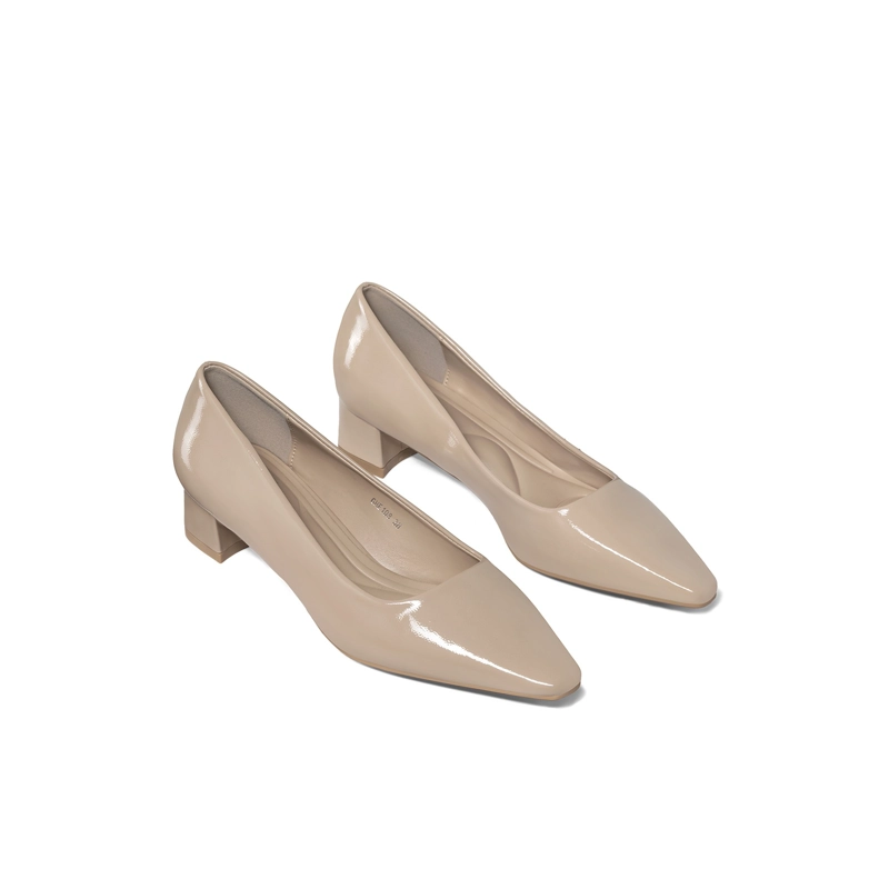 ZAPATOS TACO PU ACHAROLADO MUJER CUADRADO WEIDE GHE108 - 3