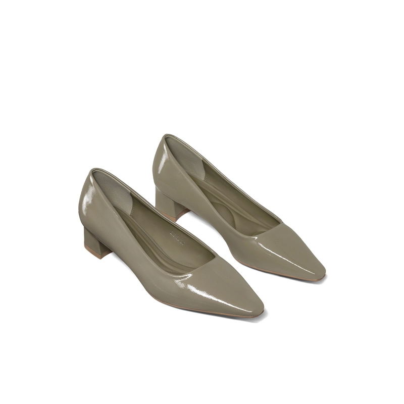 ZAPATOS TACO PU ACHAROLADO MUJER CUADRADO WEIDE GHE108 - 3