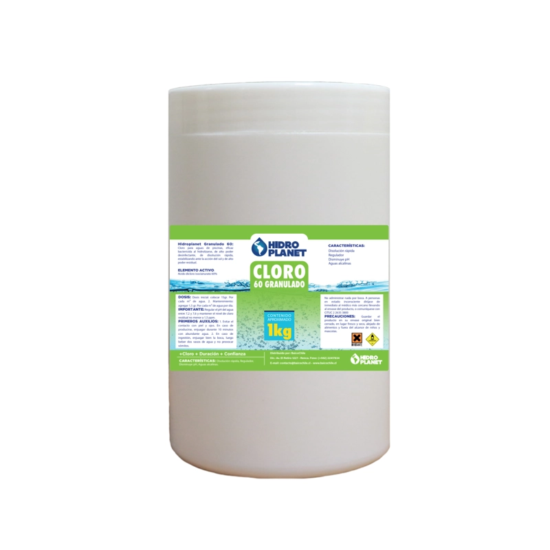 CLORO GRANULADO PARA PISCINA, POTE 1KG - 1