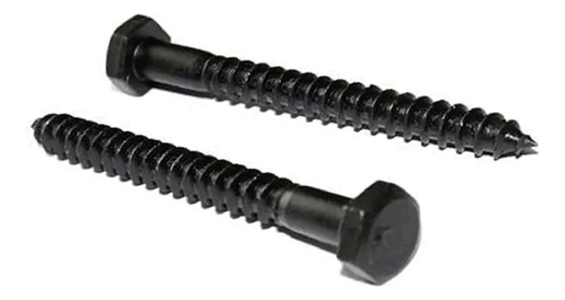 TORNILLO HEXAGONAL TIRAFONDO PAVONADO 1/4 X 2 1/2 X 50 UN - 1