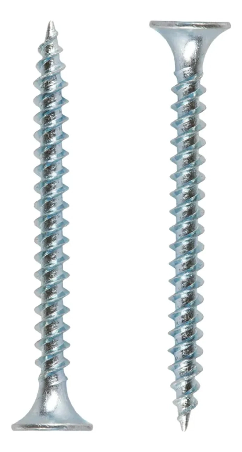 TORNILLO PUNTA FINA ZINCADO 6 X 1 1/4 - 100 UNIDADES - 1