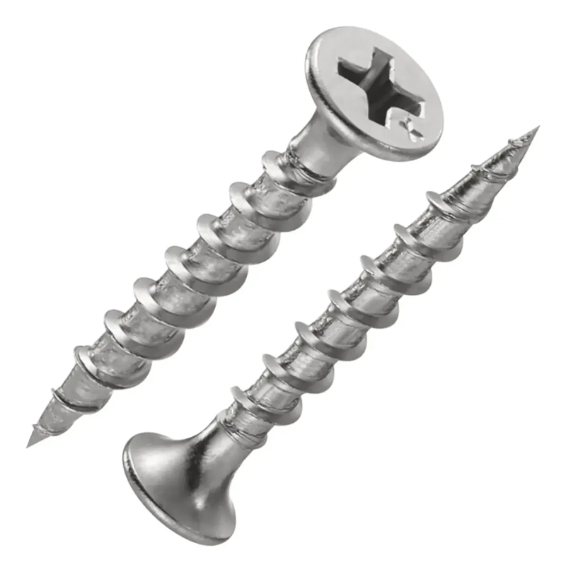 TORNILLO LENTEJA PUNTA FINA ZINCADO 8 X 1 1/4 - 100 UNIDADES - 1