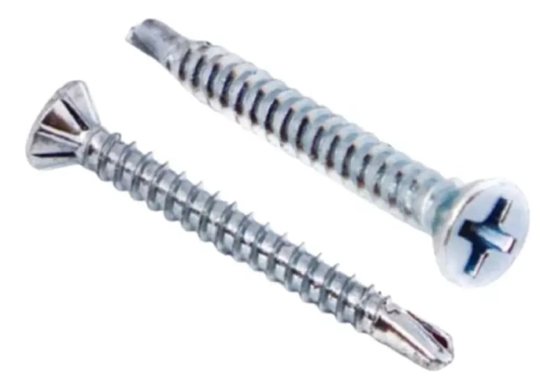 TORNILLO FIBROCEMENTO ZINCADO P. BROCA 6X1 1/4 100 UNI - 1