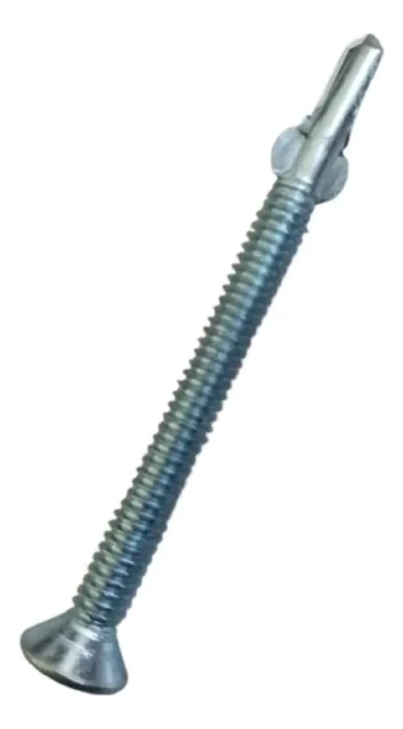 TORNILLO PUNTA BROCA WINGER ZINC 12 X 2 1/2 - 100 UNIDADES - 1