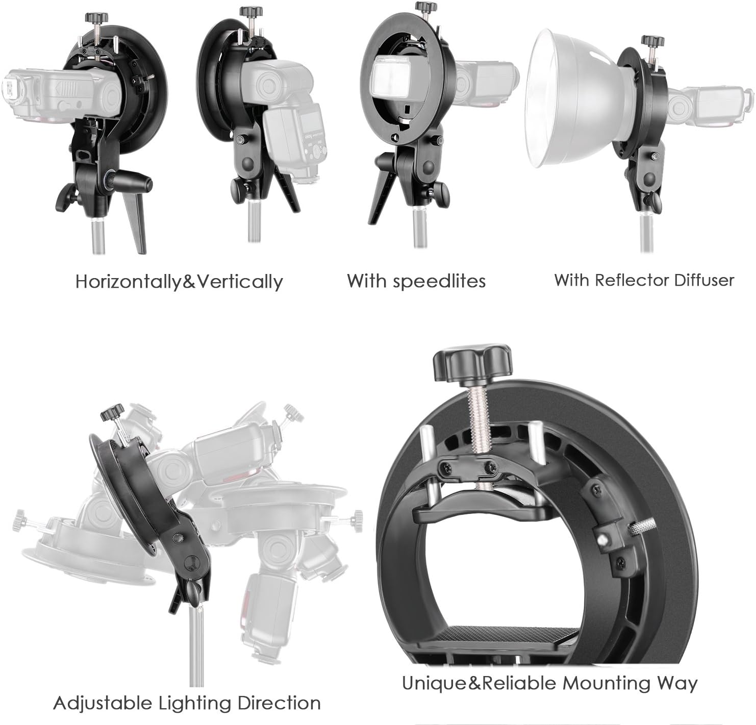 SOPORTE DE MONTAJE TIPO S NEEWER PARA FLASH SPEEDLITE - 6