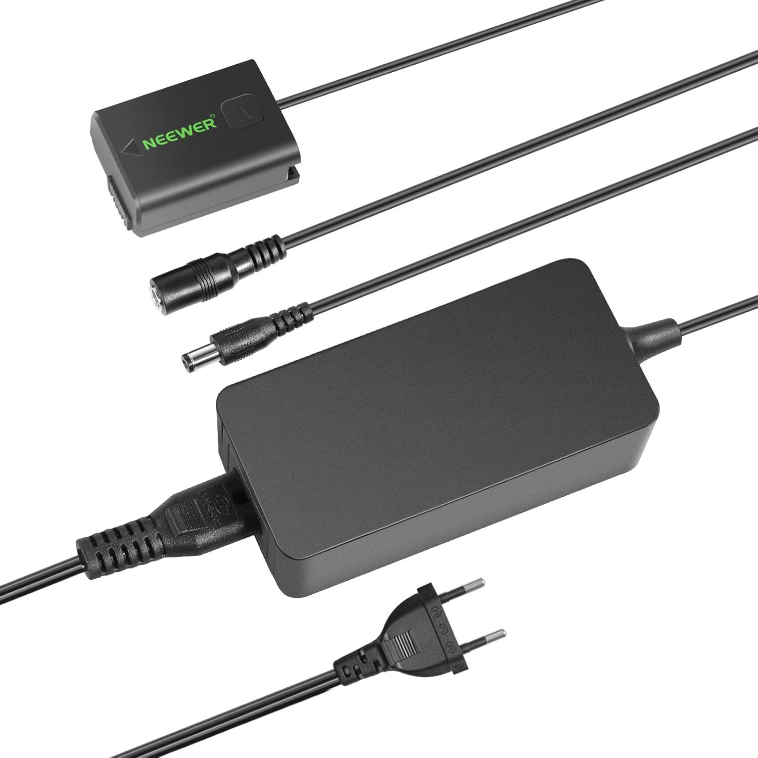 ADAPTADOR NEEWER AC-PW20 CON ACOPLADOR CC PARA SONY - 1