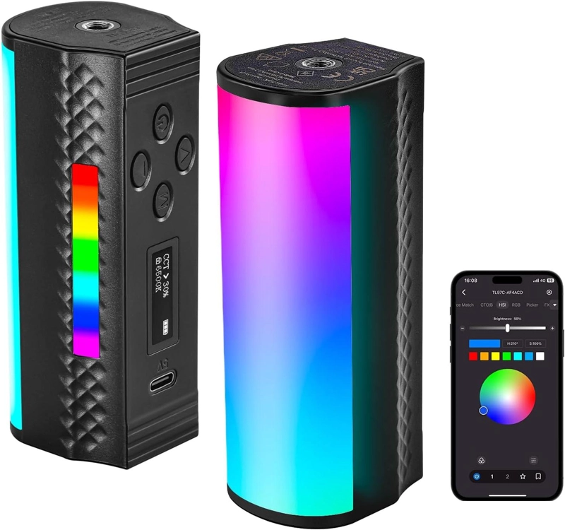 BARRA RGB MAGNE TICA NEEWER TL97C PORTATIL CON CONTROL APP - 1