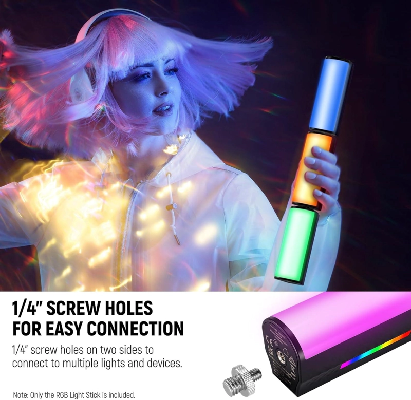 BARRA RGB MAGNE TICA NEEWER TL97C PORTATIL CON CONTROL APP - 6
