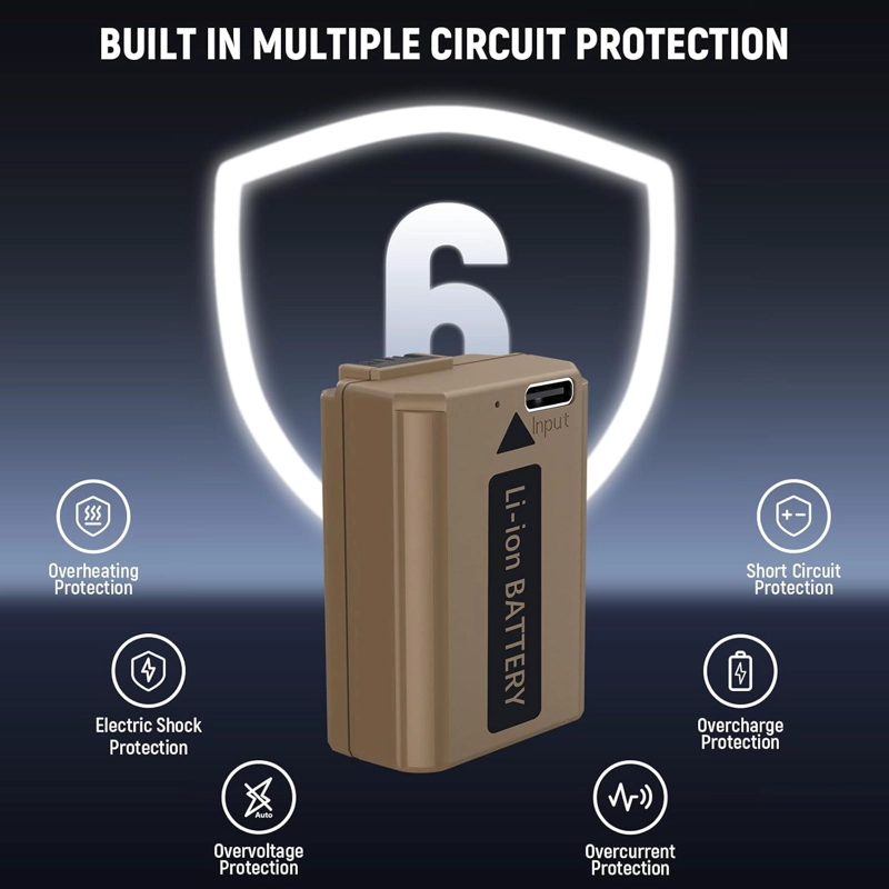 BATERIA NEEWER TNP-FW50 1030MAH CON PUERTO USB-C - 5