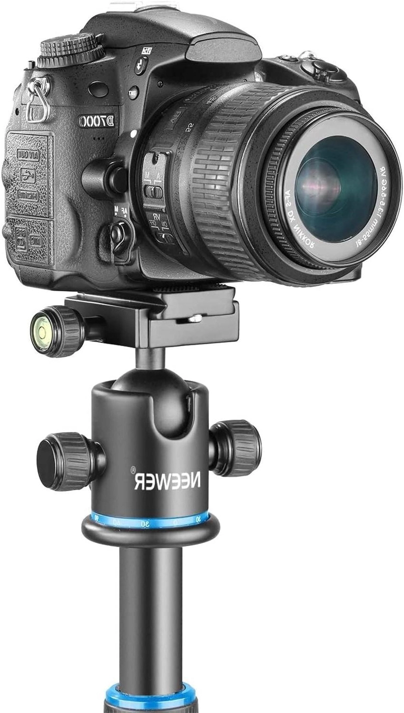 CABEZAL DE BOLA NEEWER ARCA CON PLACA QR AZUL Y NEGRO - 2