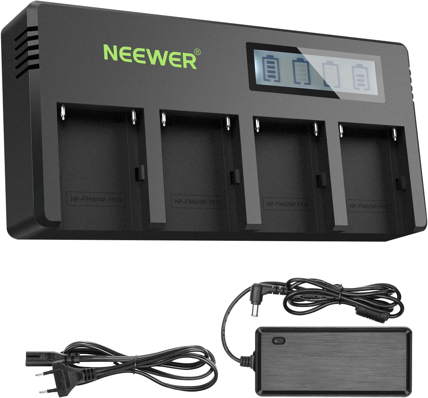 CARGADOR 4 CANALES NEEWER PARA BATERIAS SONY NP-F - 1