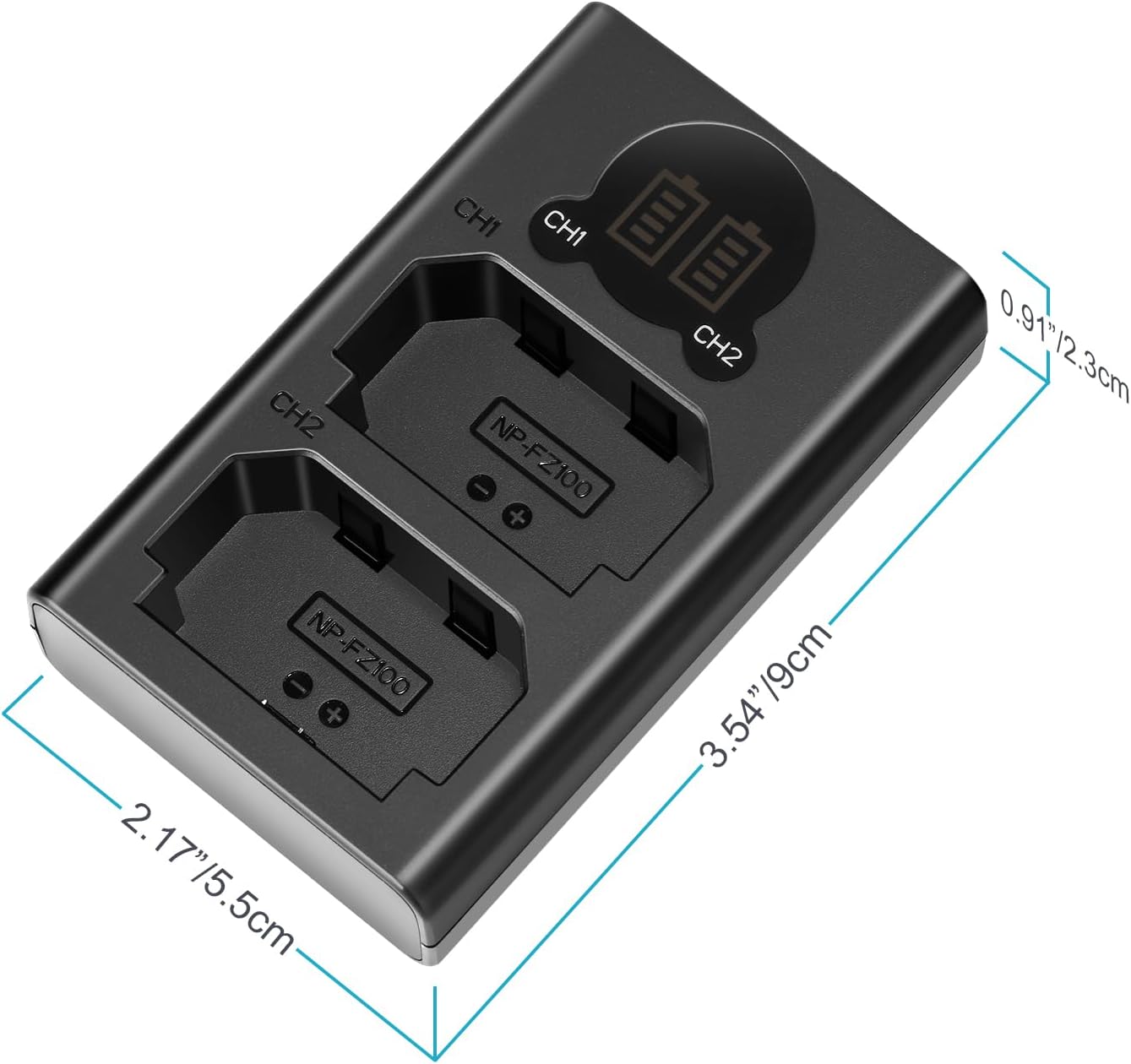 CARGADOR DUAL USB NEEWER PARA BATERIAS NP-FZ100 - 5