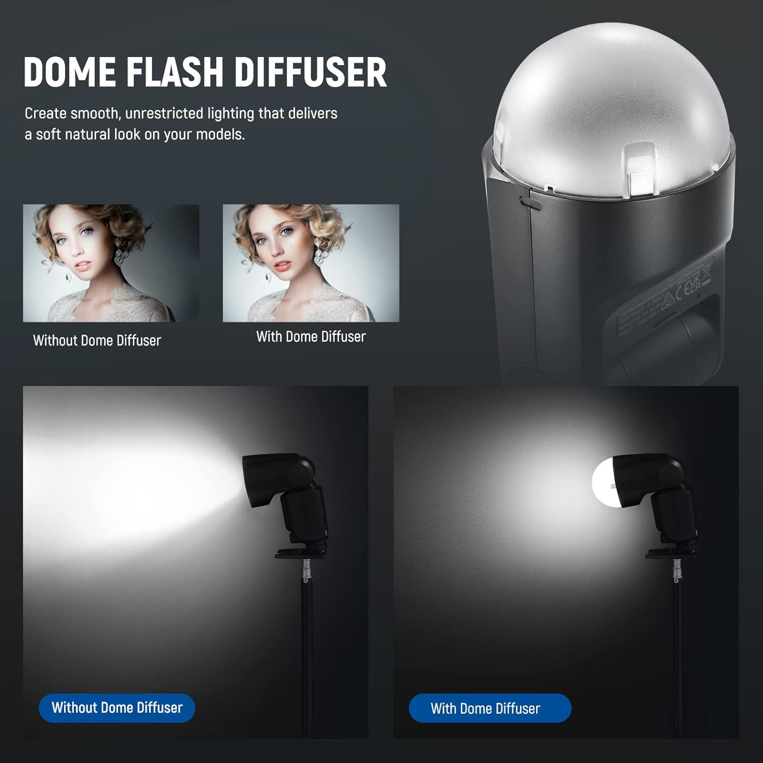 DIFUSOR MAGNE TICO NEEWER M12 PARA FLASH SPEEDLITE - 4