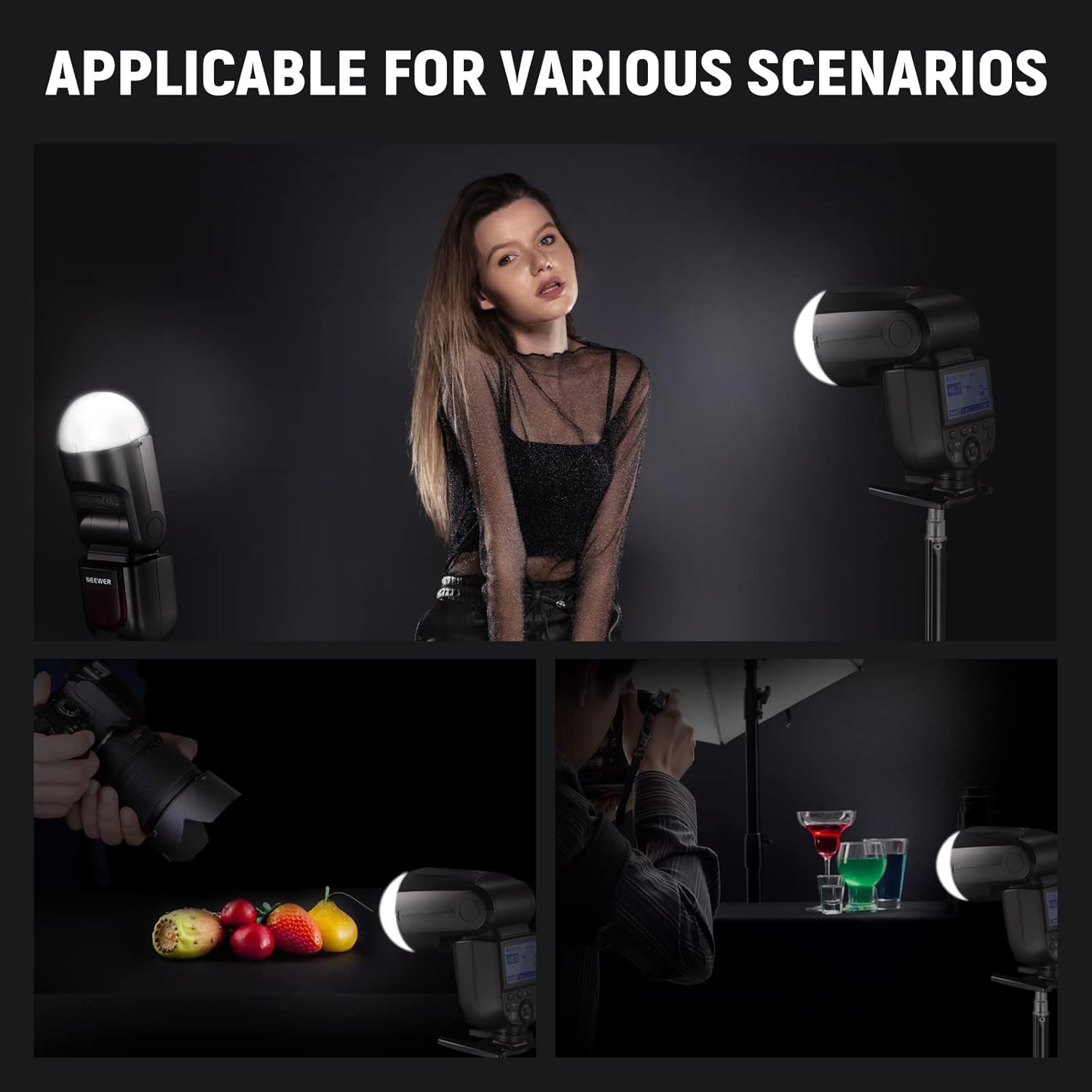 DIFUSOR MAGNE TICO NEEWER M12 PARA FLASH SPEEDLITE - 6