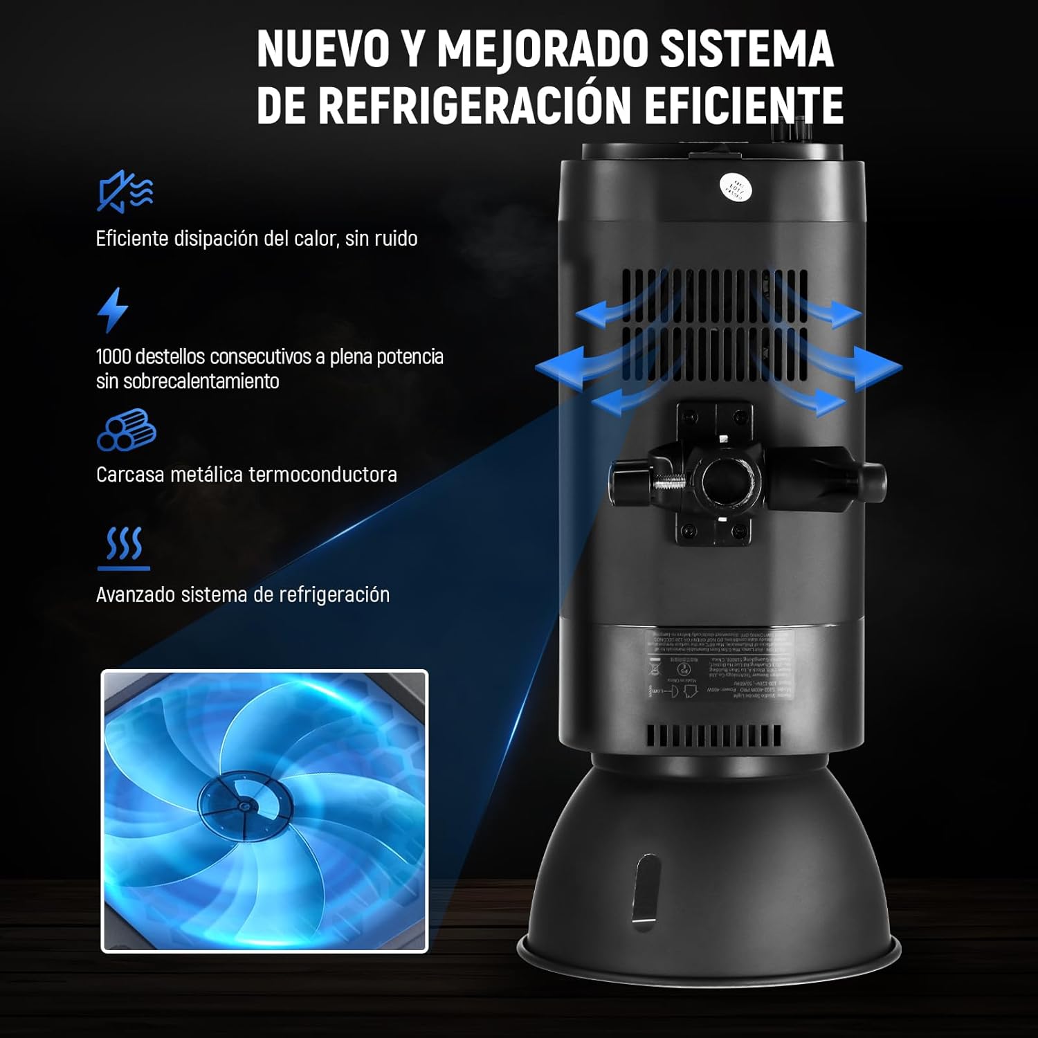 FLASH ESTUDIO NEEWER S102-400W PRO CON TRIGGER 2.4G - 6