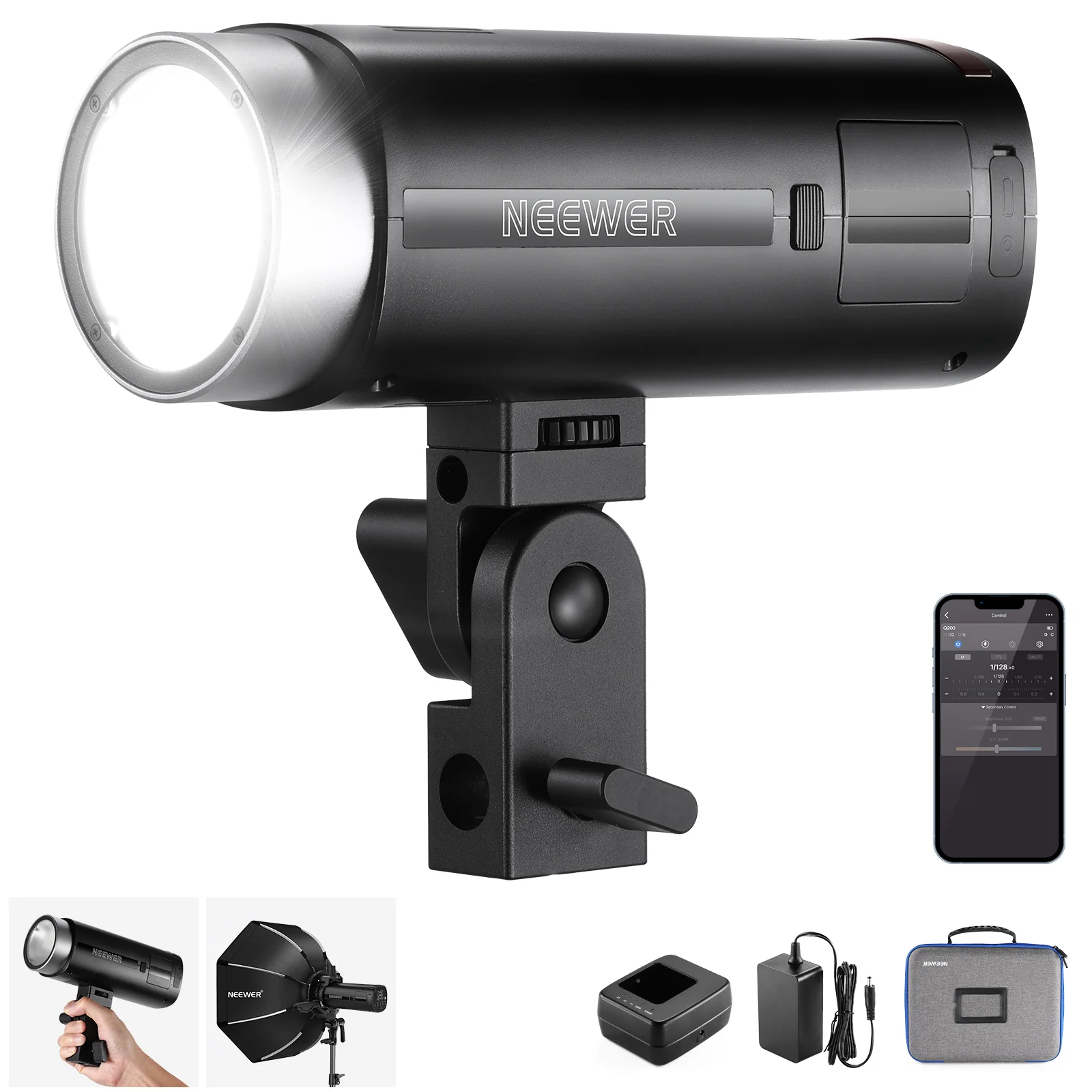 FLASH PARA EXTERIORES NEEWER Q200 DE 200 W - 1