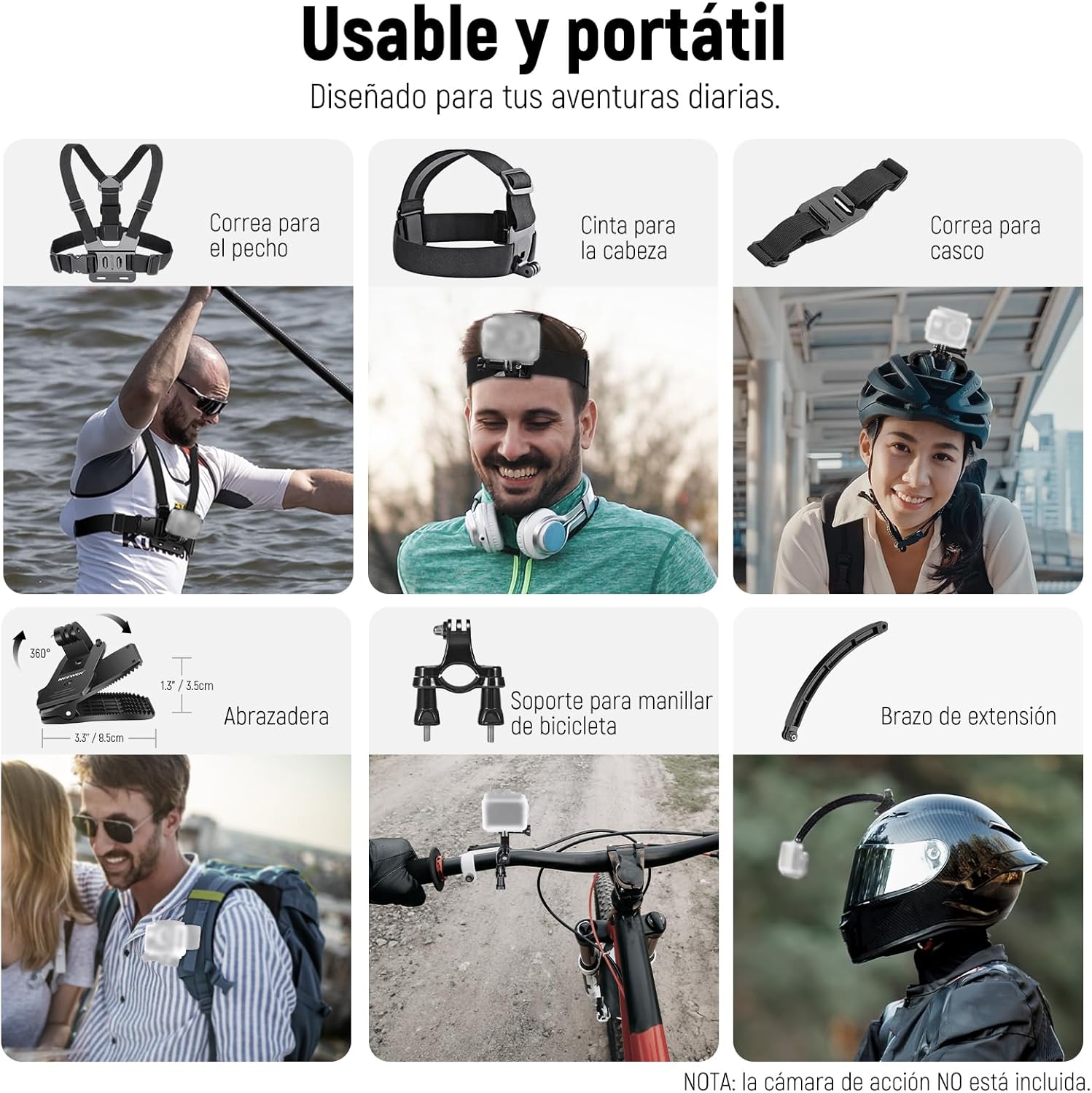 KIT ACCESORIOS 50 EN 1 NEEWER PARA CAMARAS DE ACCION - 2