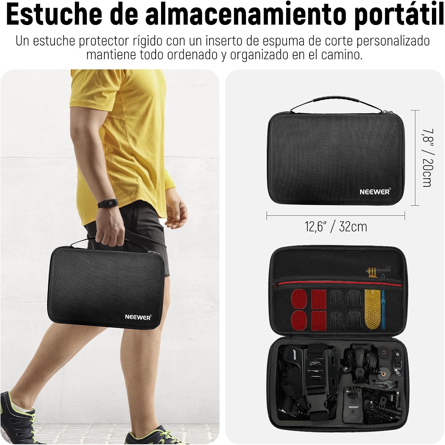 KIT ACCESORIOS 50 EN 1 NEEWER PARA CAMARAS DE ACCION - 5