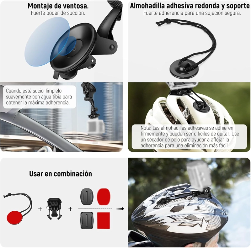 KIT ACCESORIOS 50 EN 1 NEEWER PARA CAMARAS DE ACCION - 6