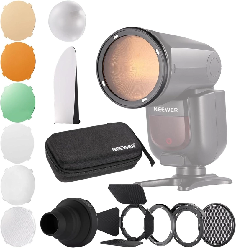 KIT MAGNE TICO NEEWER CRM2 PARA FLASHES DE CABEZA REDONDA - 1