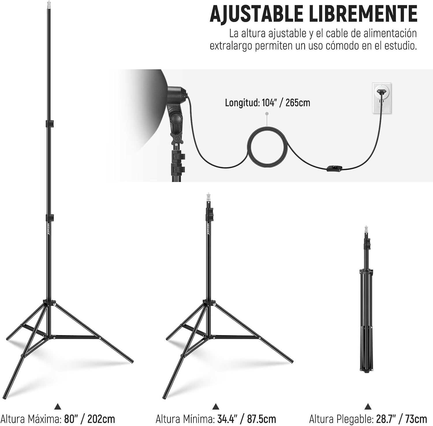 KIT SOFTBOX LED NEEWER NK300 5700K - 2