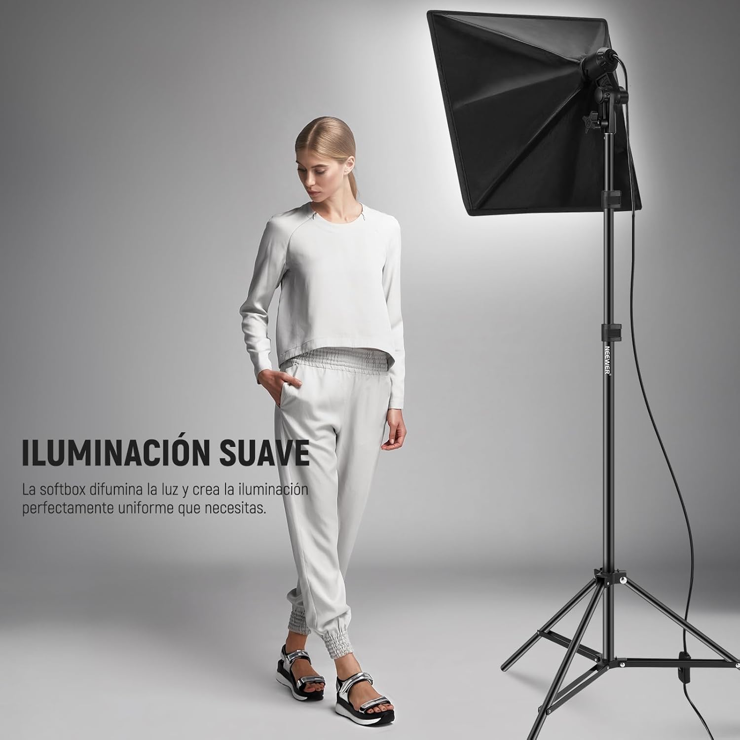 KIT SOFTBOX LED NEEWER NK300 5700K - 6