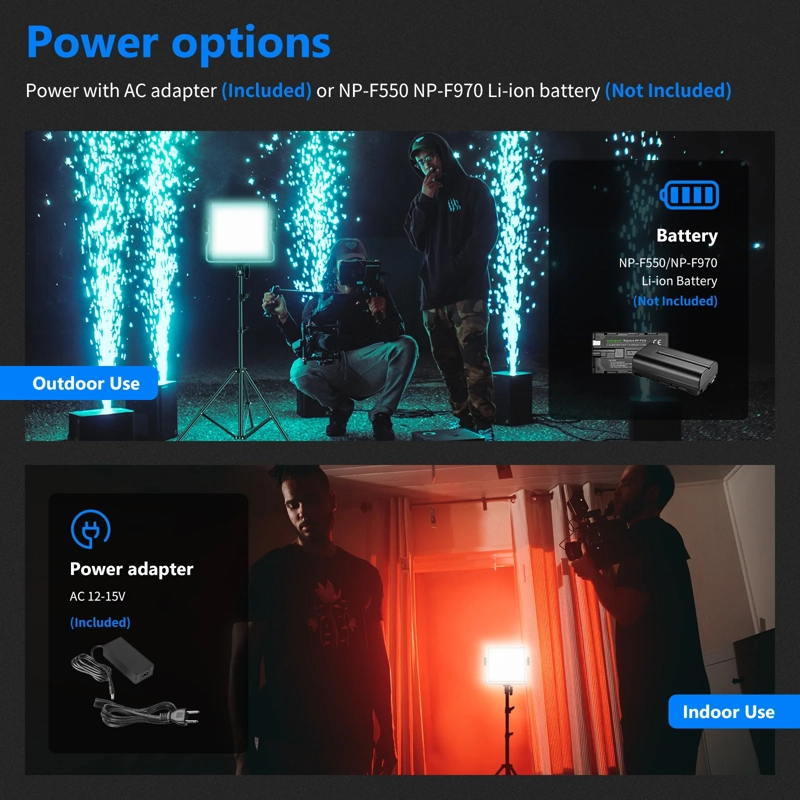 LUZ LED RGB NEEWER 660 PRO DE 50W CON CONTROL POR APP - 7