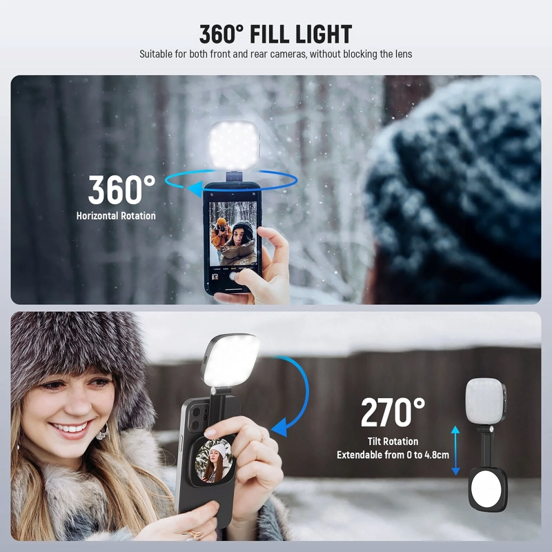 LUZ MAGNE TICA NEEWER BASICS NL48B PARA SELFIES - BLANCO - 4