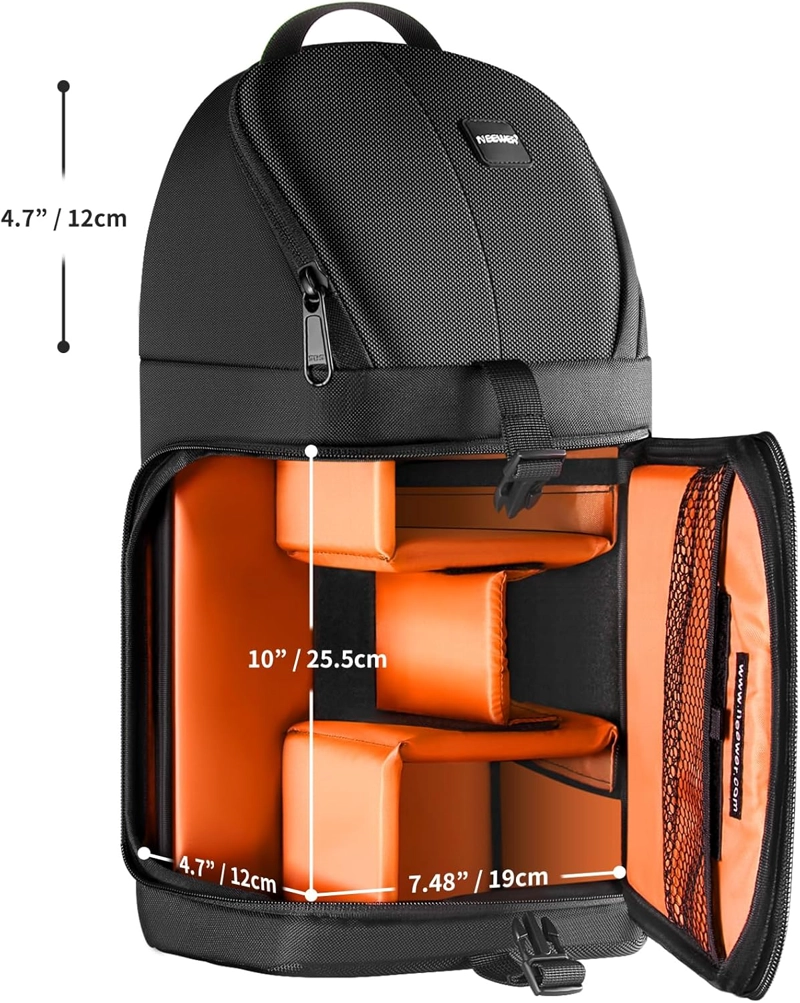 MOCHILA BANDOLERA PARA CAMARA NEEWER (NEGRA) - 5