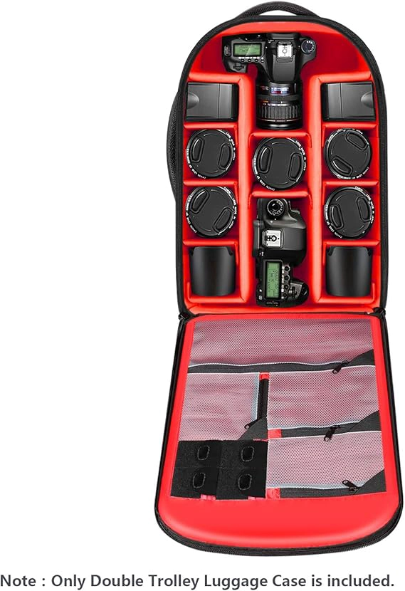 MOCHILA TROLLEY CONVERTIBLE NEEWER 2 EN 1 PARA CAMARA - 6