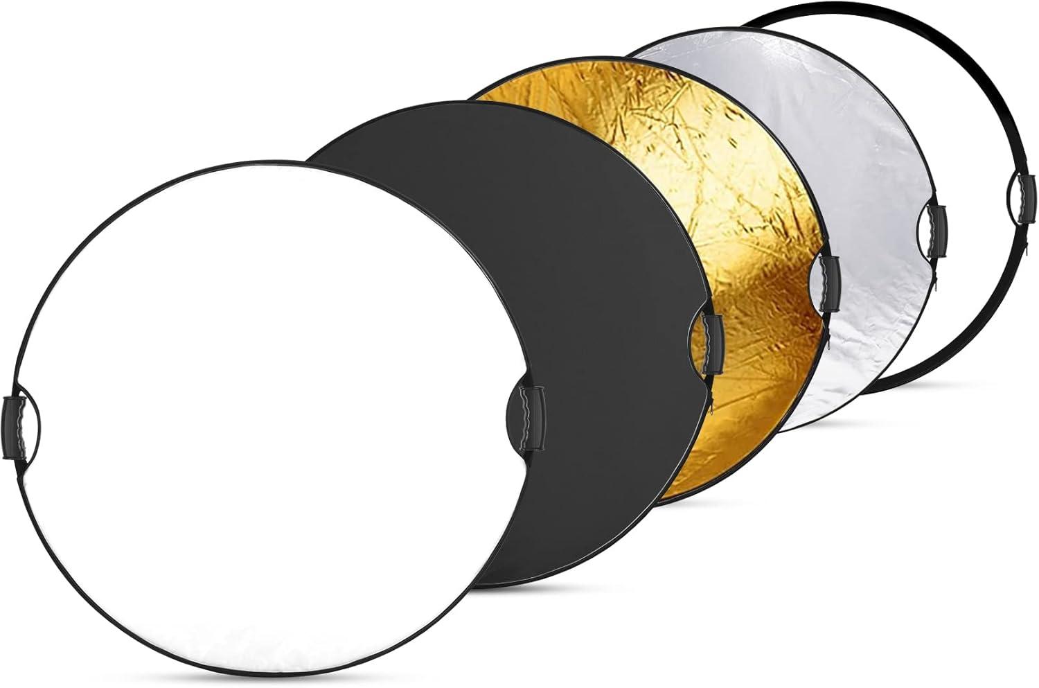 REFLECTOR NEEWER 5 EN 1 PLEGABLE DE 80 CM CON ASAS - 1