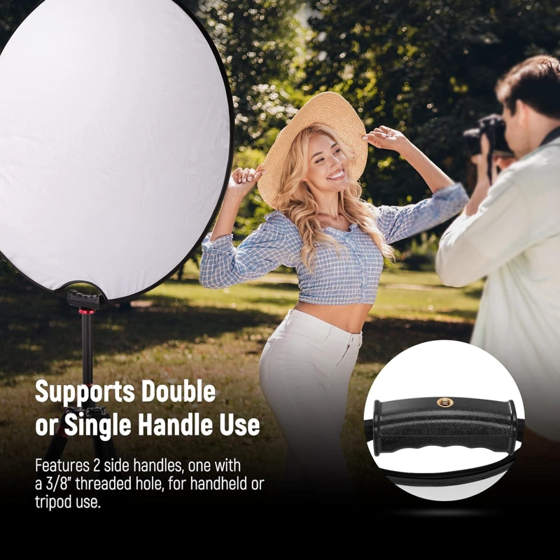 REFLECTOR NEEWER 5 EN 1 PLEGABLE DE 80 CM CON ASAS - 3