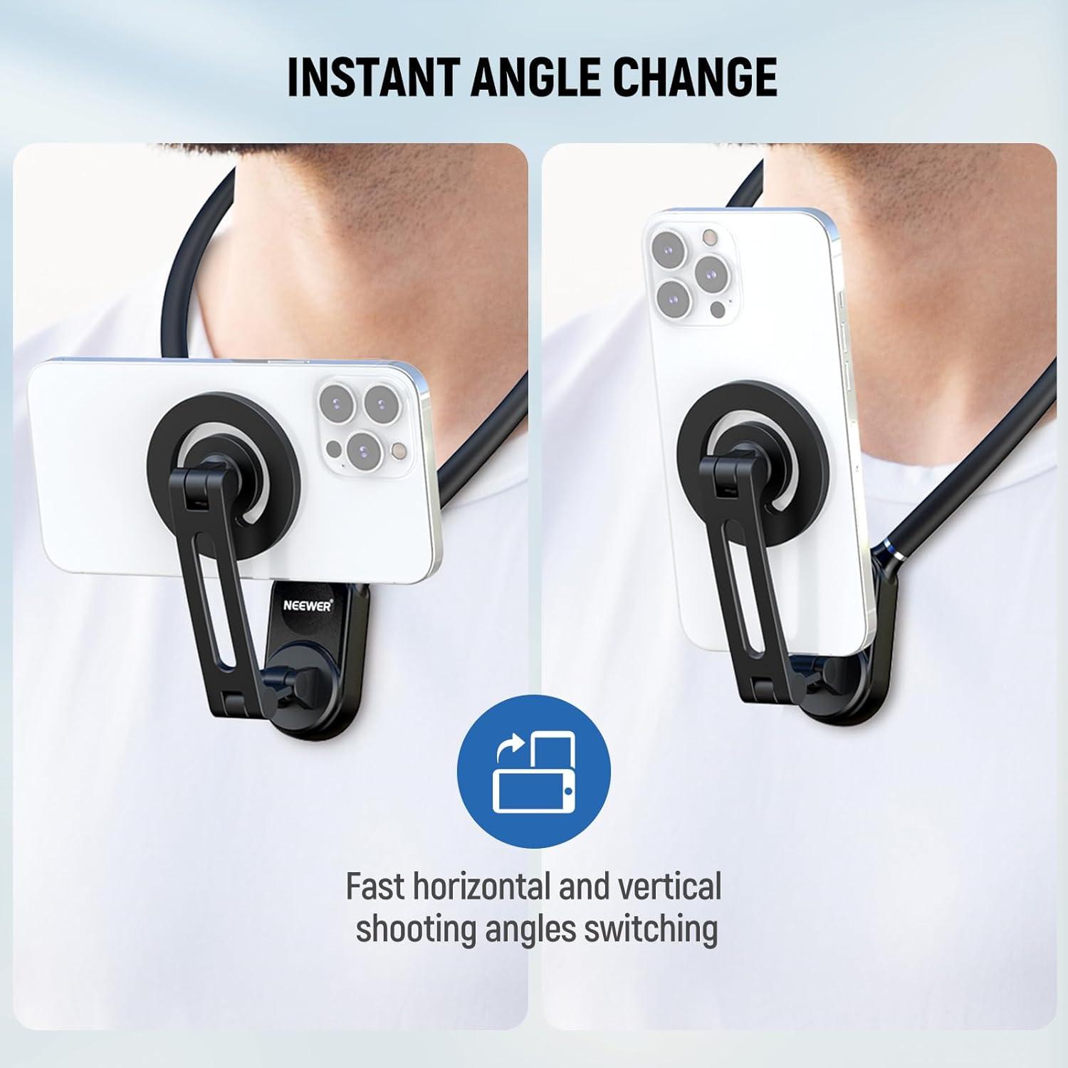 SOPORTE CUELLO NECK NEEWER GP-16 MAGNE TICO PARA TELE FONO/GOPRO - 5