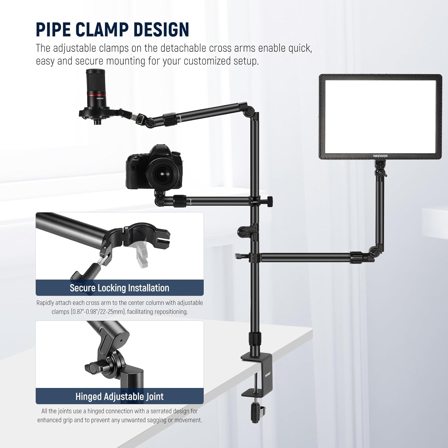 SOPORTE DE ESCRITORIO PARA CAMARA NEEWER ST008 - 3