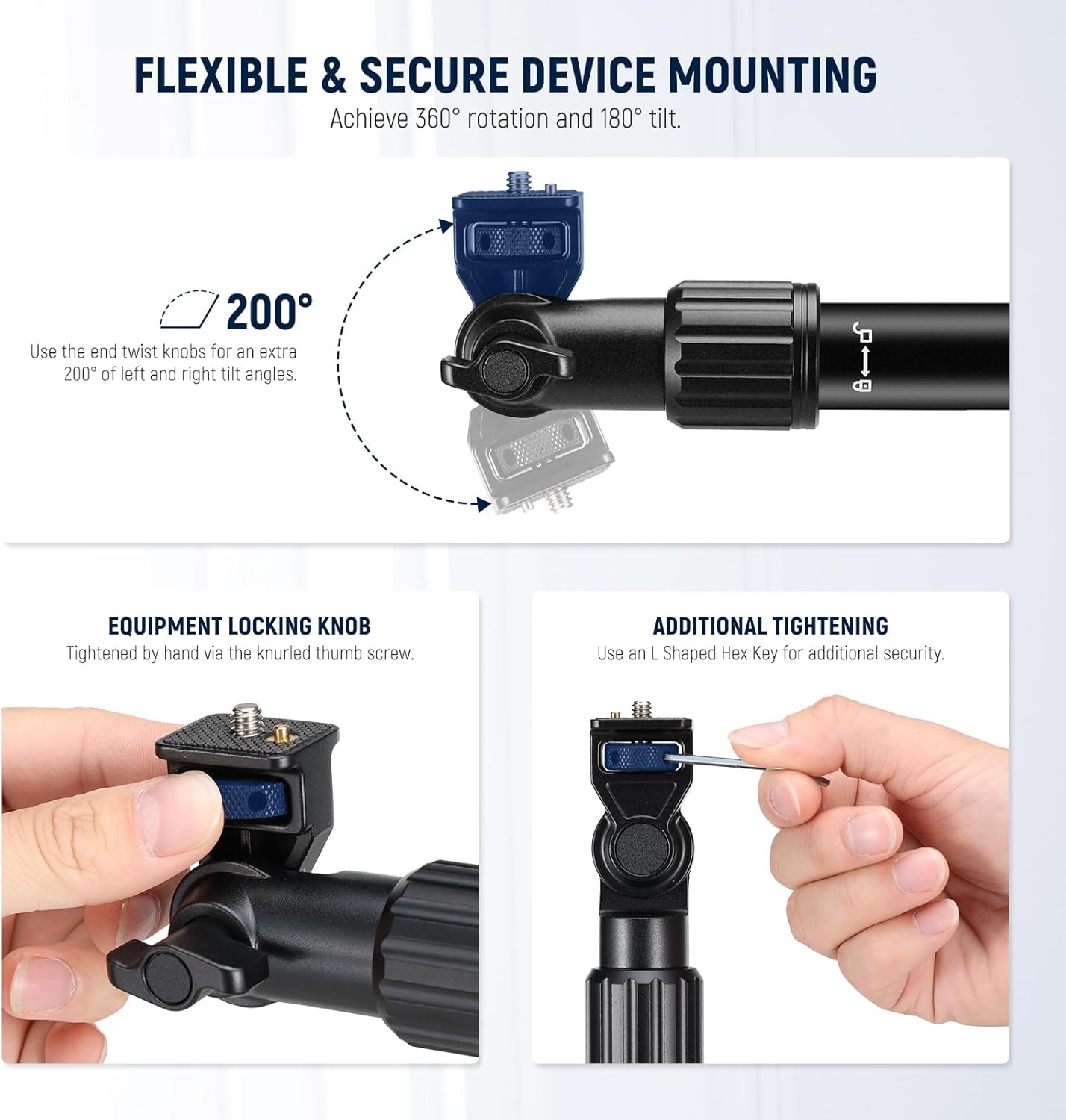 SOPORTE DE ESCRITORIO PARA CAMARA NEEWER ST008 - 5
