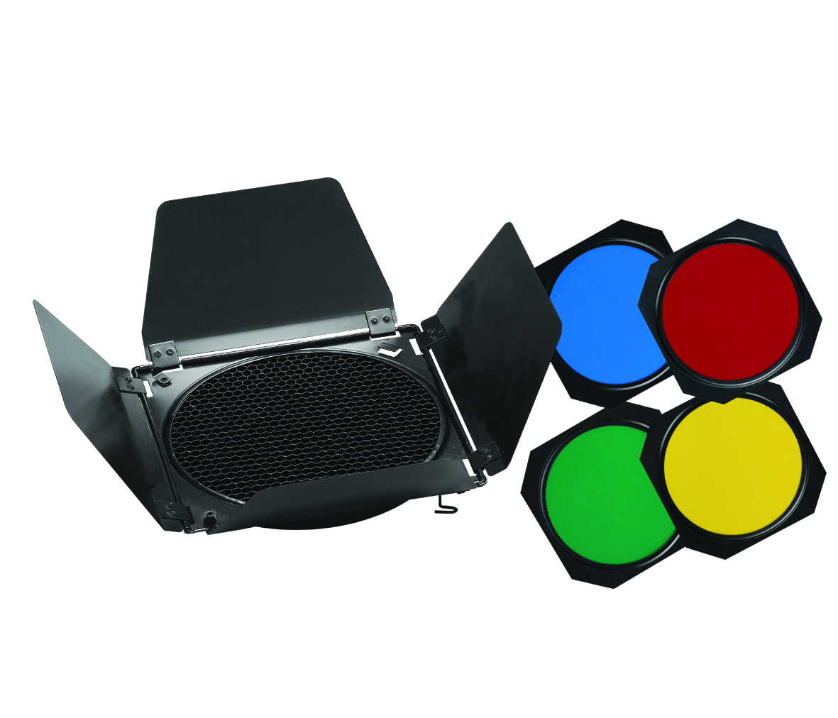 BARNDOOR VISICO BD-200 CON GELES DE COLORES - 1