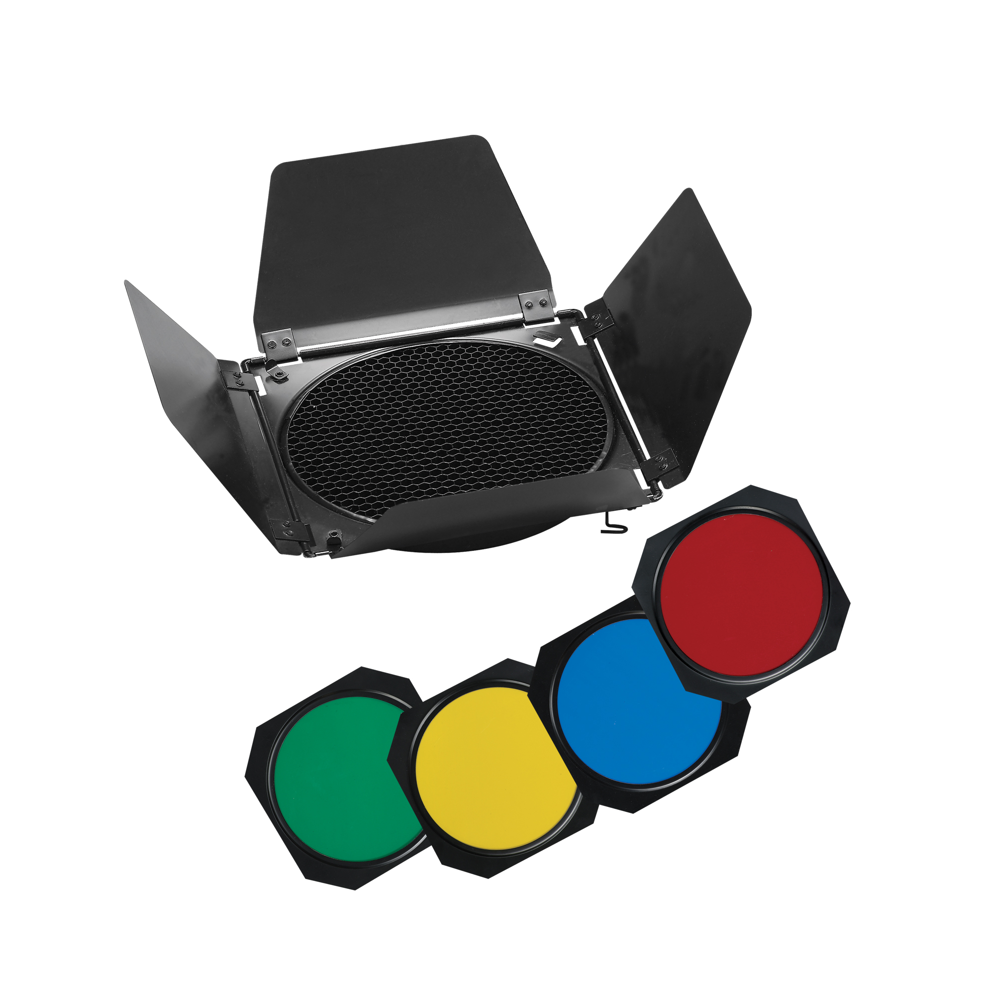 BARNDOOR VISICO BD-200 CON GELES DE COLORES - 4